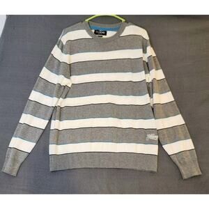 Billabong Crew Neck Sweater Pullover Long Sleeve‎ Mens Size Medium Striped